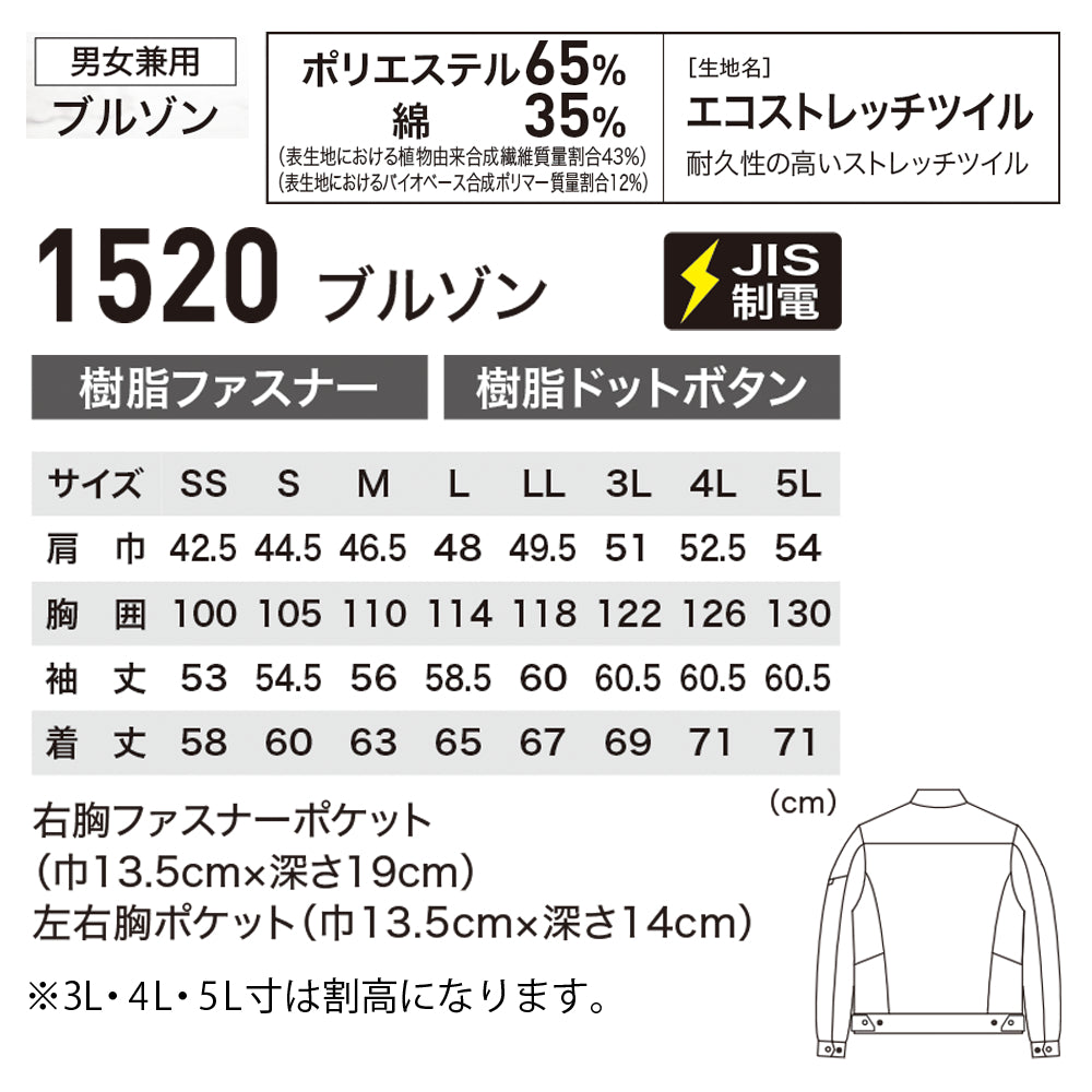 ブルゾン 1520
