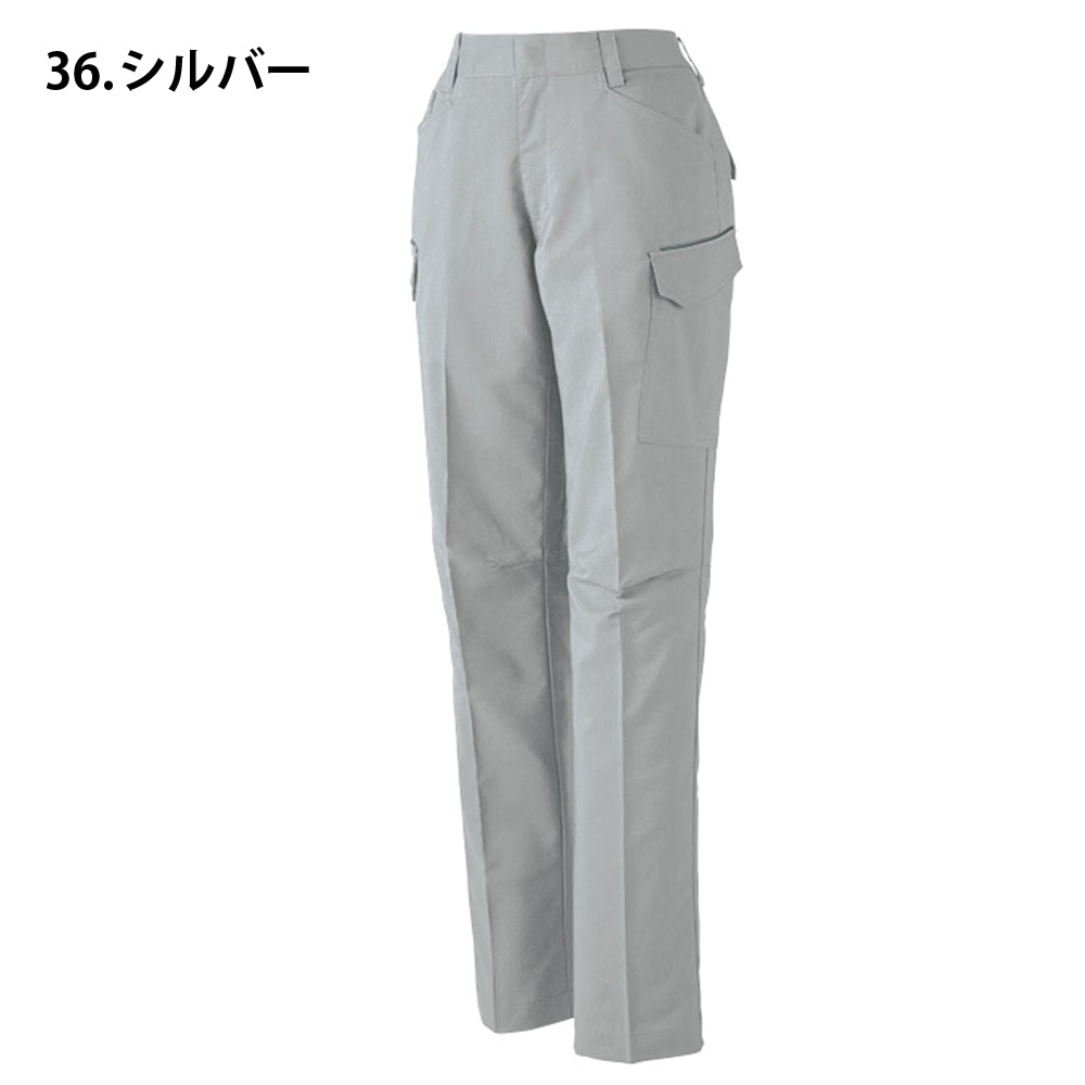 エコ製品制電ストレッチレディースカーゴパンツ(裏付) 15016