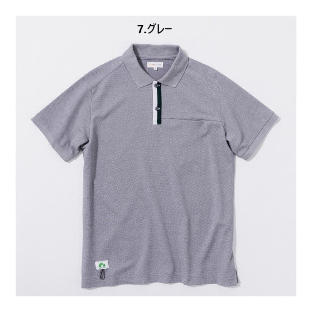 BEAMS DESIGN 半袖ポロシャツ(胸P付き) 1715-51