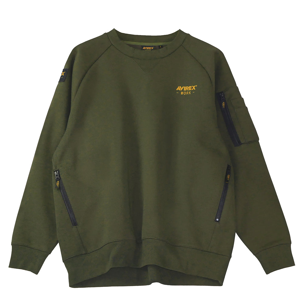 AVIREX WORK スウェットシャツ AV403