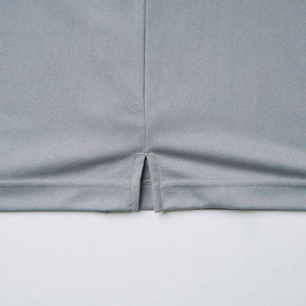 BEAMS DESIGN 長袖ハーフジップポロシャツ B7915-60