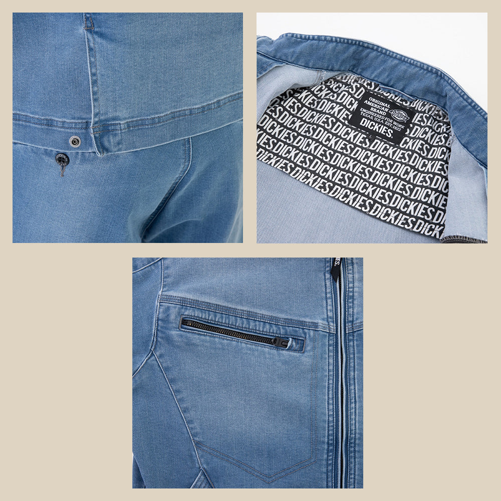 ストレッチシルキーデニムジャケット D-2900