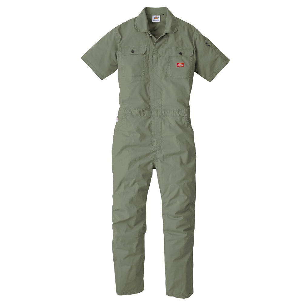 ストレッチCVC半袖ツナギ D-749