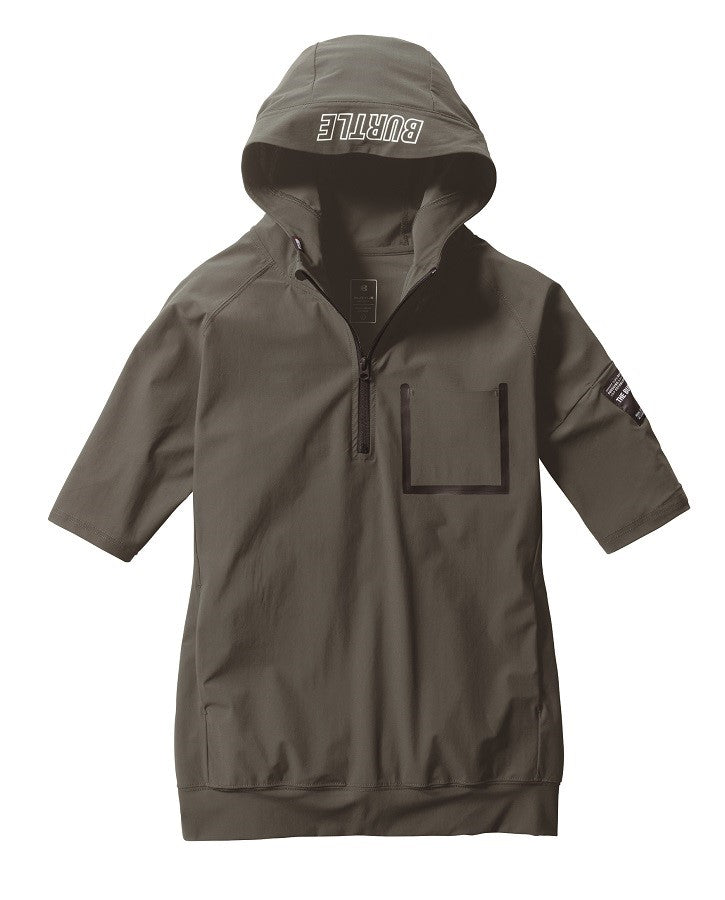 半袖ハーフジップフーディ(ユニセックス) 4085