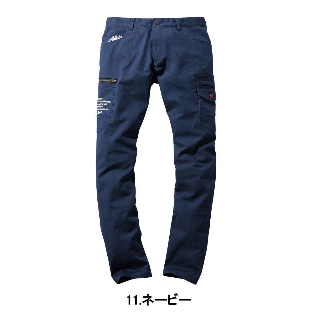 Jawin ストレッチノータックカーゴパンツ 53302