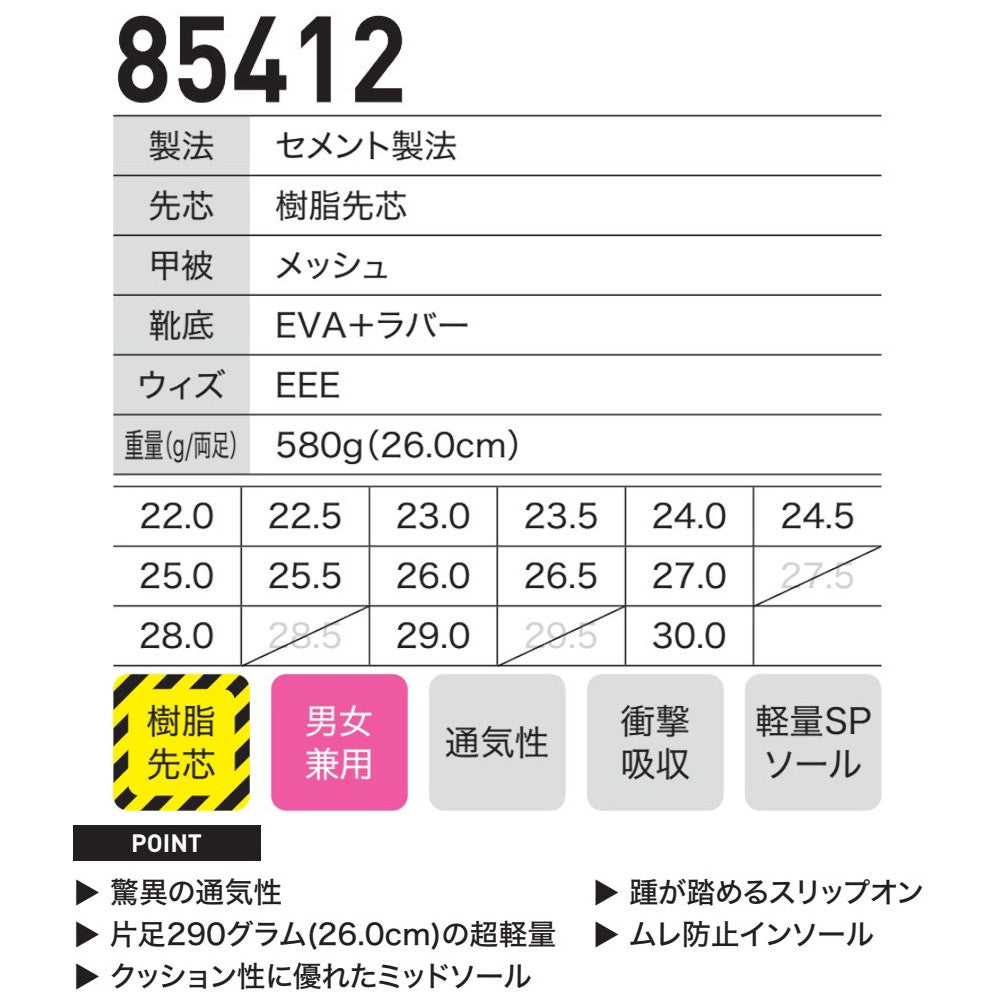 セフティシューズ 85412