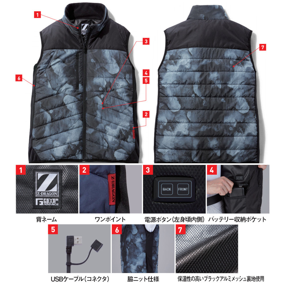 Z-DRAGON FEVER GEAR ADVANCE 電熱ベスト FGA79000
