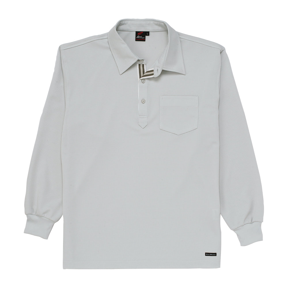 Field Message 吸汗速乾長袖ポロシャツ  85204