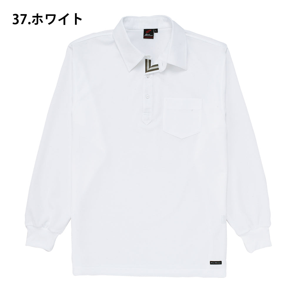 Field Message 吸汗速乾長袖ポロシャツ  85204