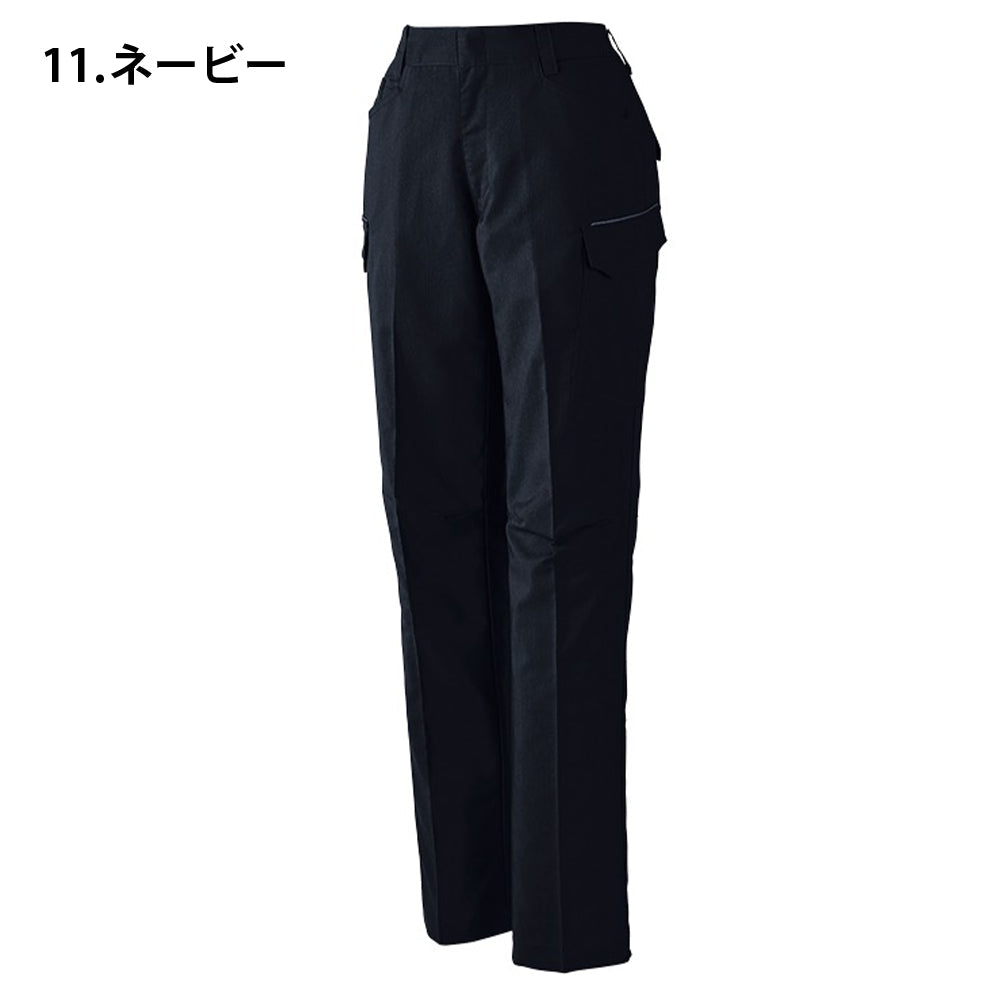 エコ製品制電ストレッチレディースカーゴパンツ(裏付)  15016