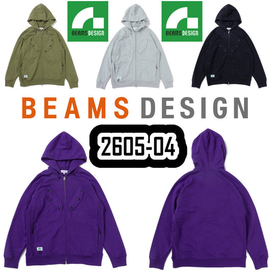 BEAMS DESIGN 長袖パーカー 2605-04