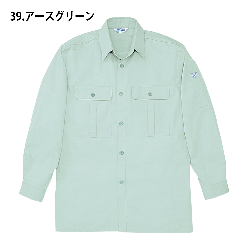 形態安定長袖シャツ  34104