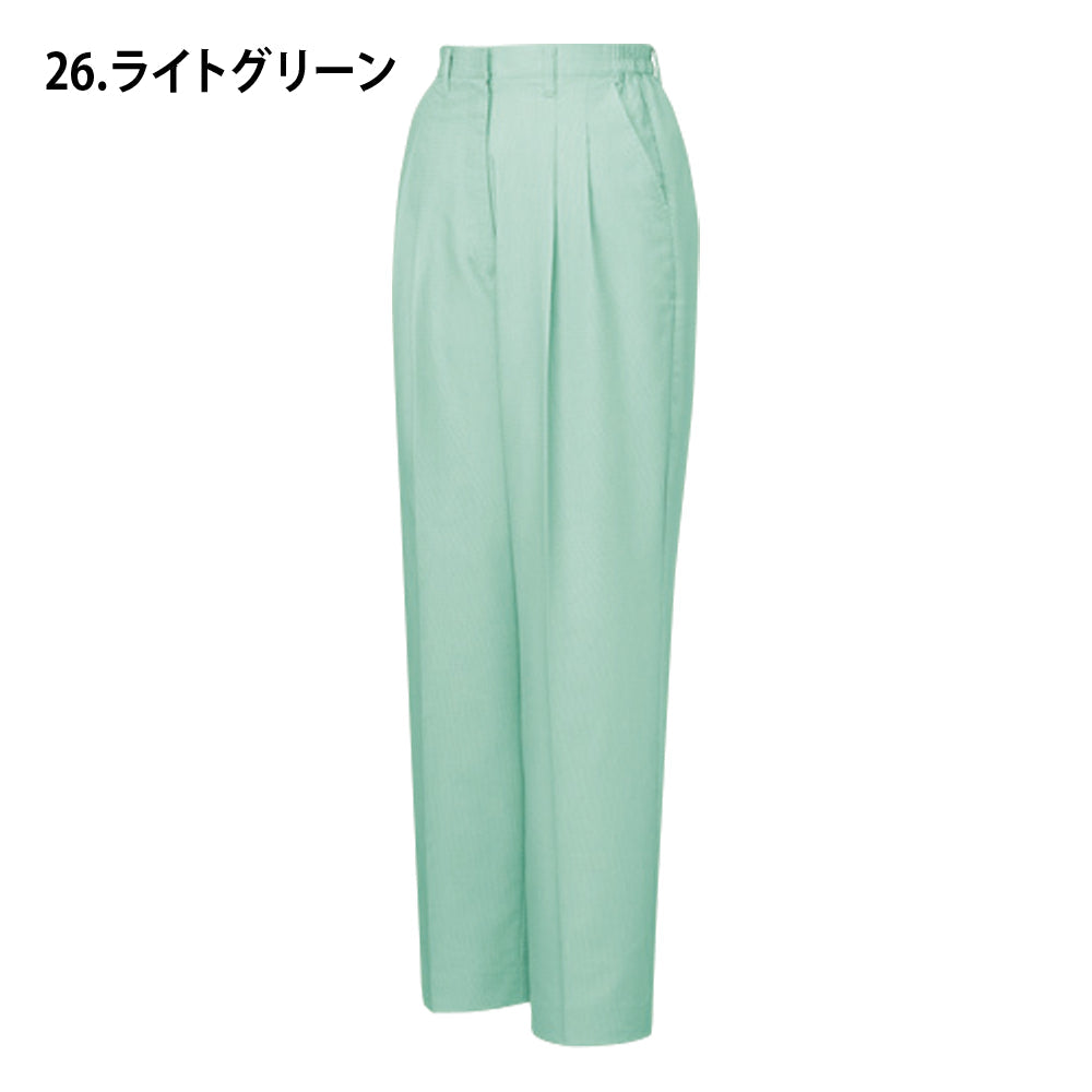 製品制電清涼レディースツータックパンツ(裏付) 45306