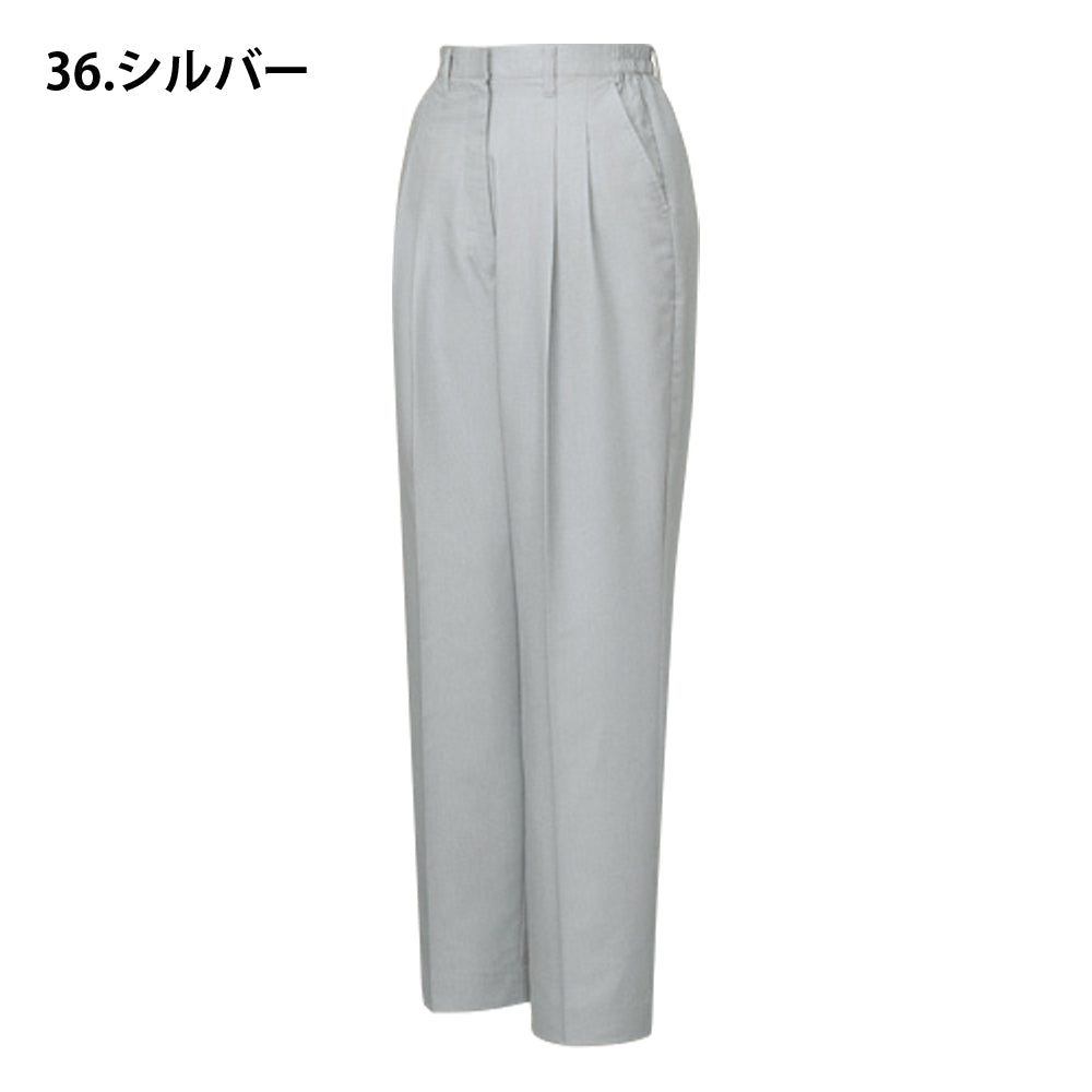 製品制電清涼レディースツータックパンツ(裏付) 45306