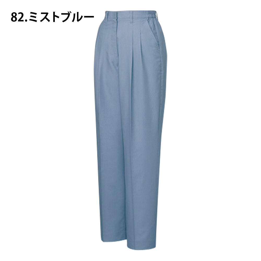 製品制電清涼レディースツータックパンツ(裏付) 45306