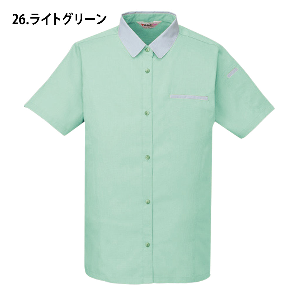 製品制電清涼レディース半袖シャツ 45315