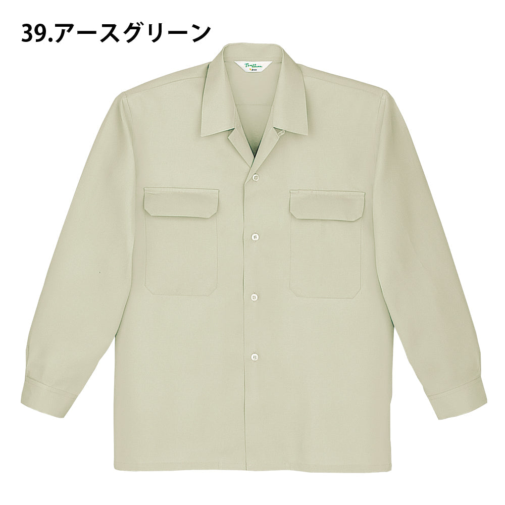 長袖オープンシャツ  7650