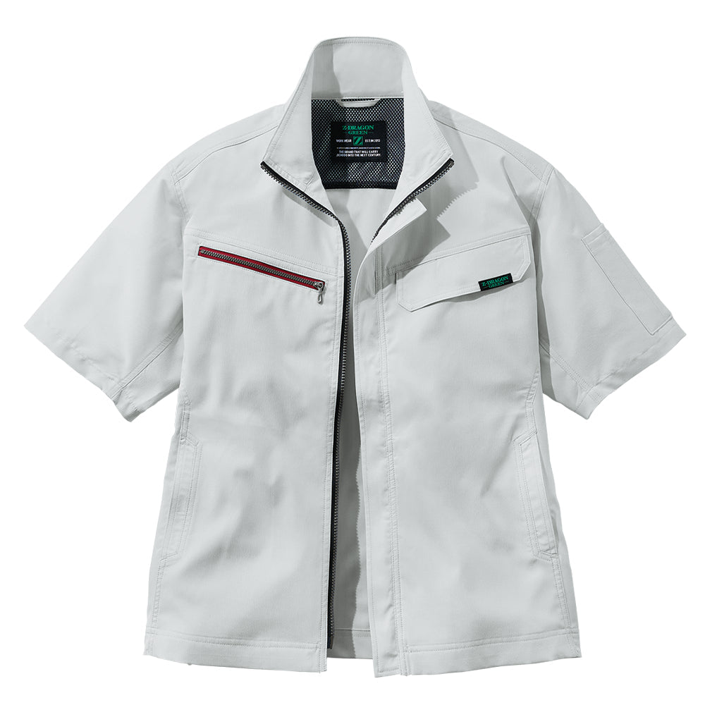 Z-DRAGON エコ製品制電ストレッチ半袖ジャンパー 77610