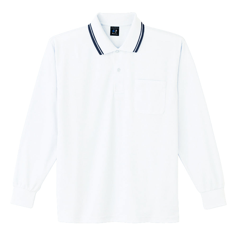 Field Message 吸汗速乾長袖ポロシャツ  85264