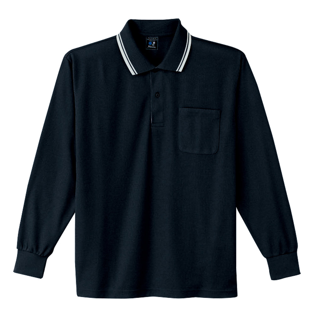 Field Message 吸汗速乾長袖ポロシャツ  85264