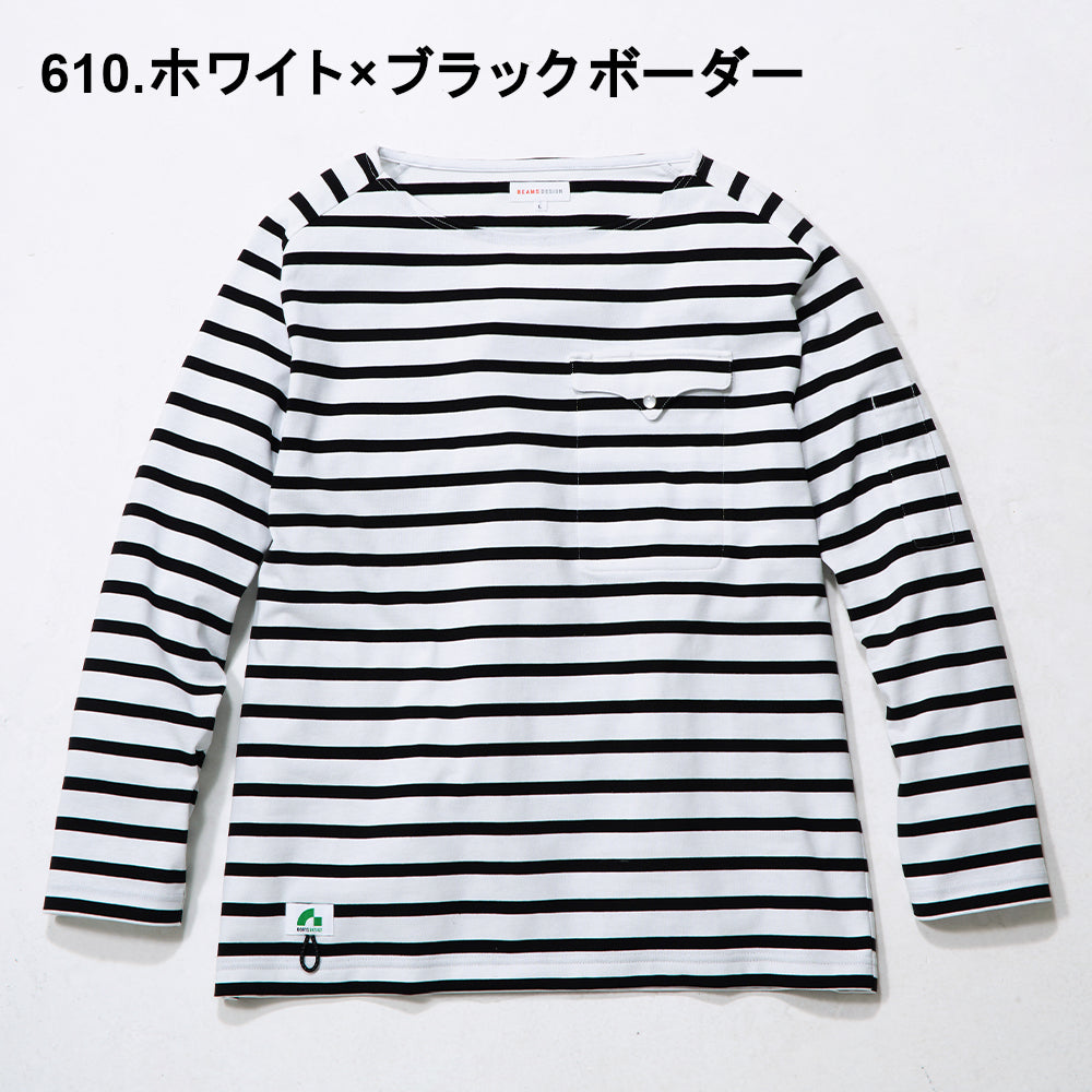 BEAMS DESIGN 長袖Tシャツ(胸ポケット付き) B3905-52