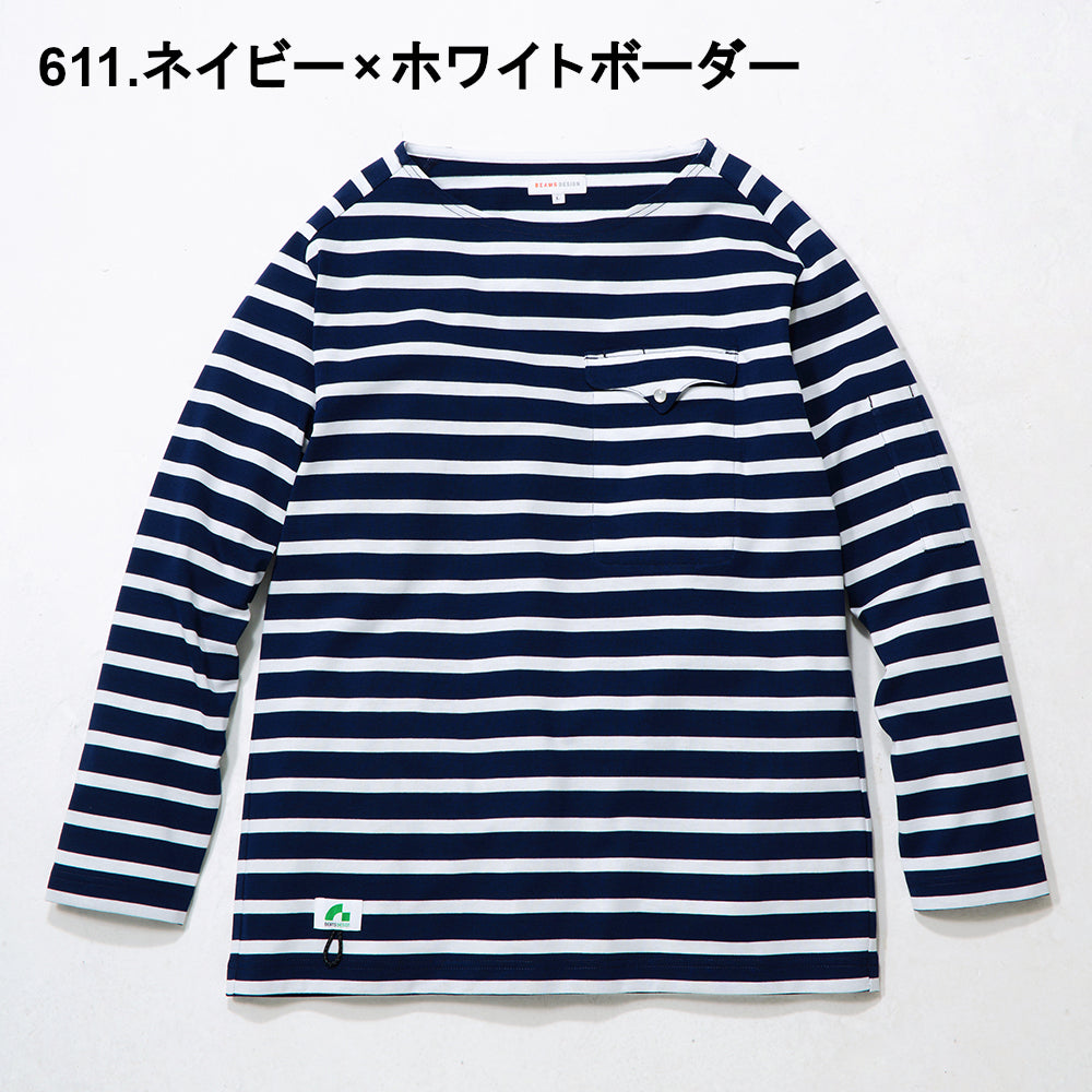 BEAMS DESIGN 長袖Tシャツ(胸ポケット付き) B3905-52