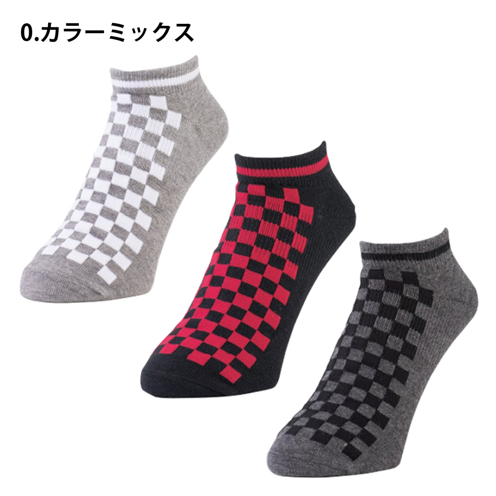 ショートソックス3P  D-3141