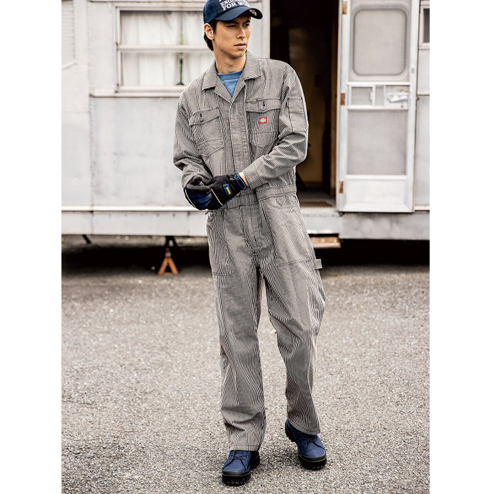 ストレッチヒッコリーツナギ D-716