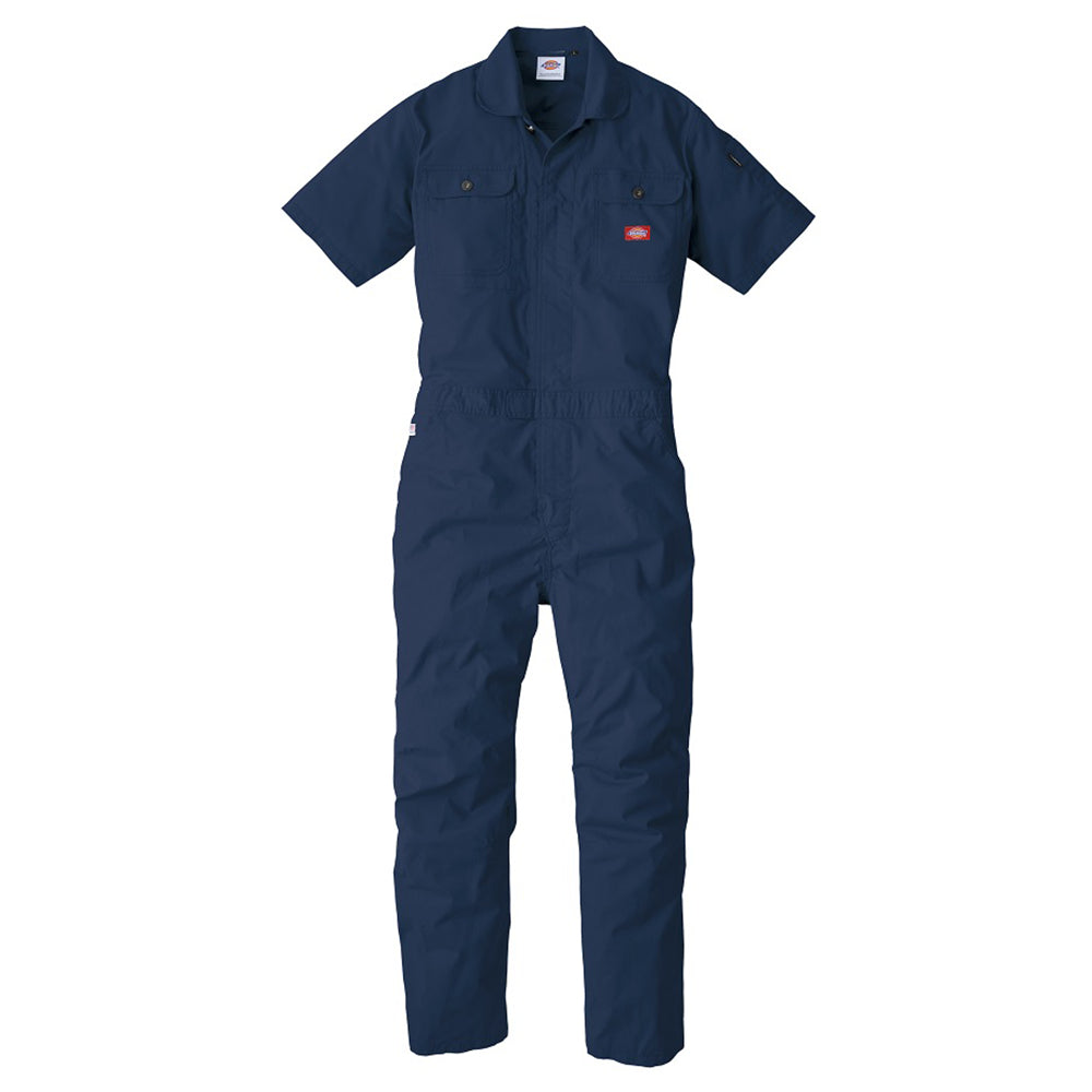 ストレッチCVC半袖ツナギ D-749