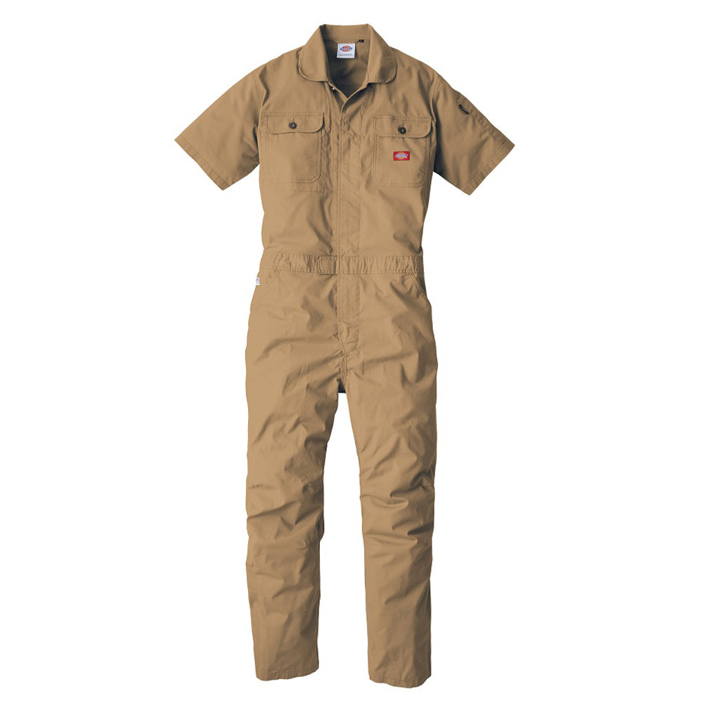 ストレッチCVC半袖ツナギ D-749