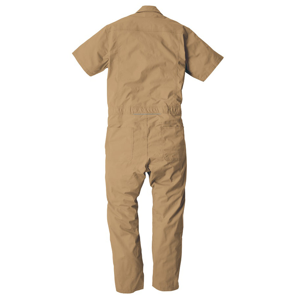 ストレッチCVC半袖ツナギ D-749