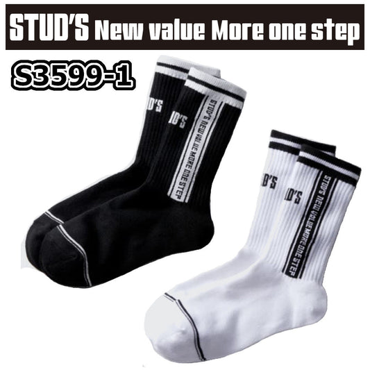 サイドラインロゴ STUD'S ソックス S3599-1