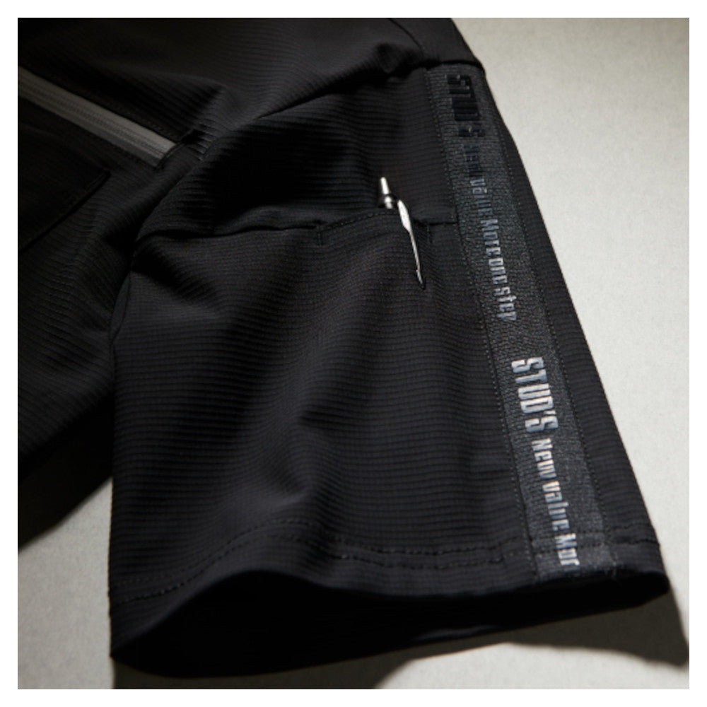 [STUD'S]ハイストレッチ冷感半袖Vネックポロシャツ S8554