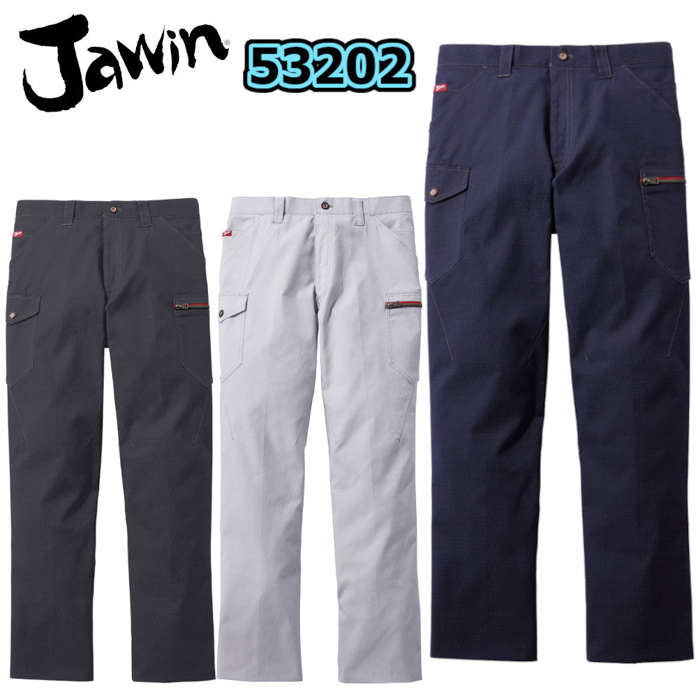 Jawin ストレッチノータックカーゴパンツ 53202