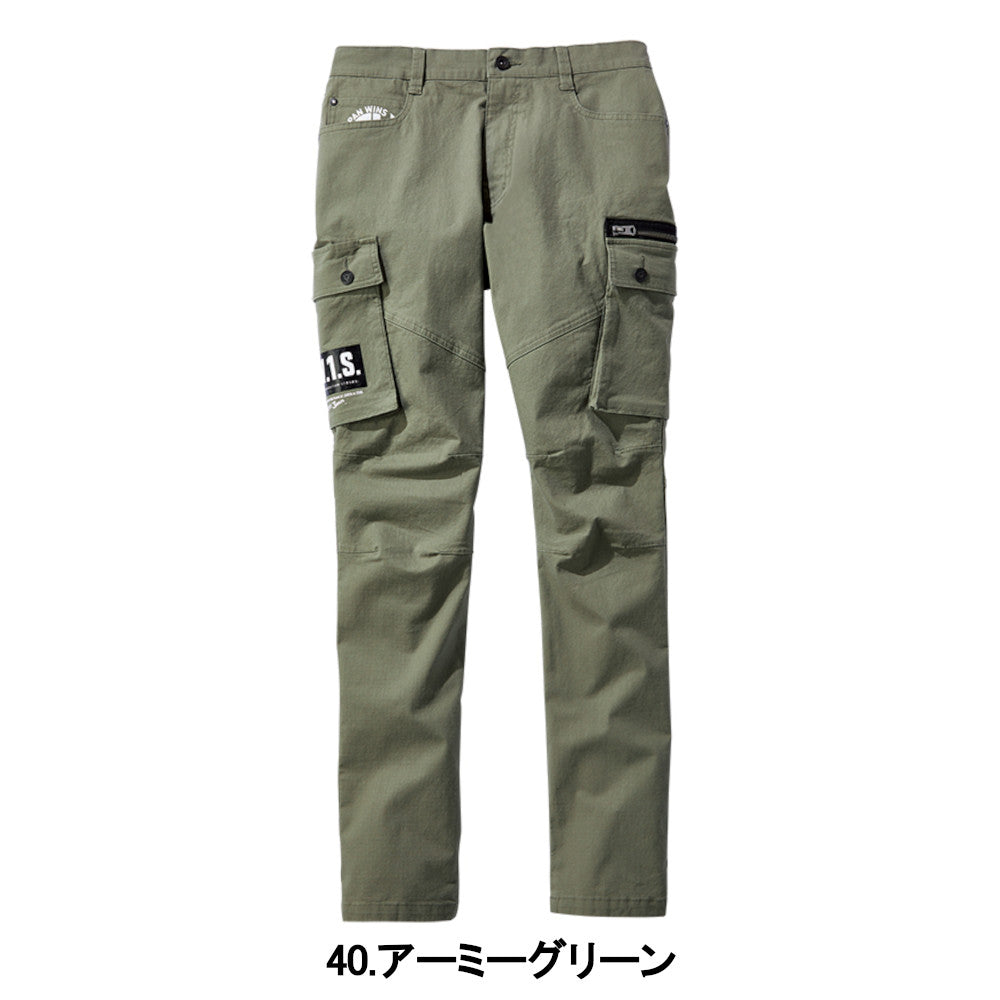 Jawin ストレッチノータックカーゴパンツ 53502