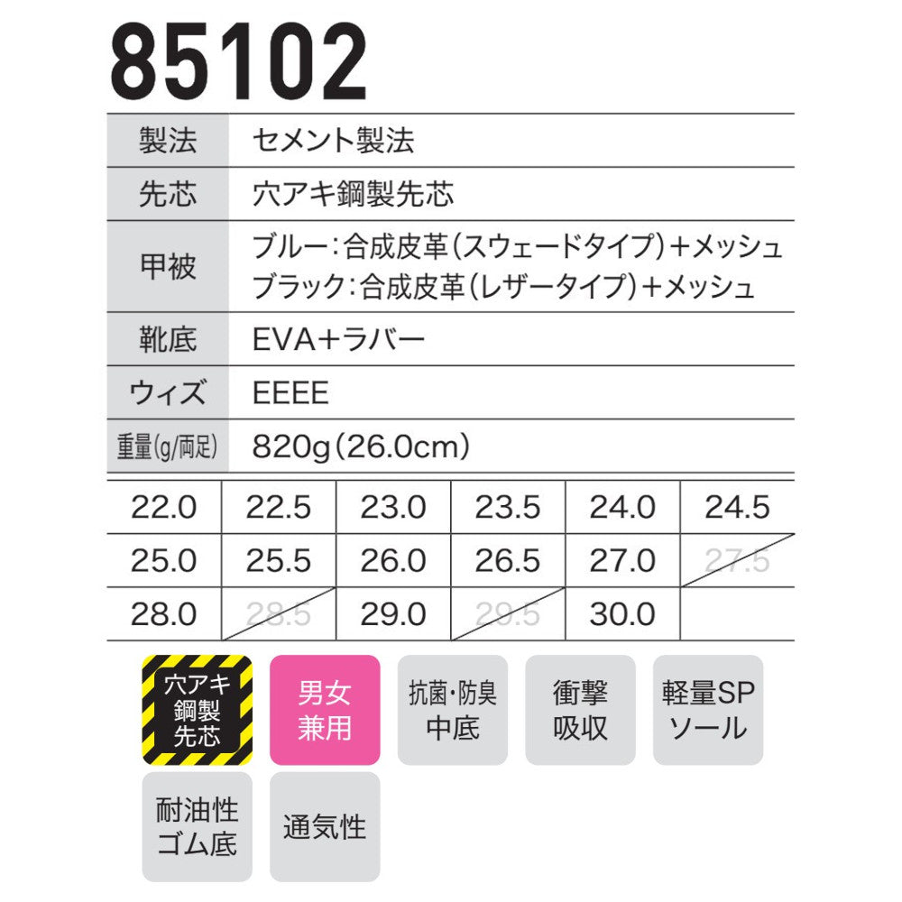 セフティシューズ 85102